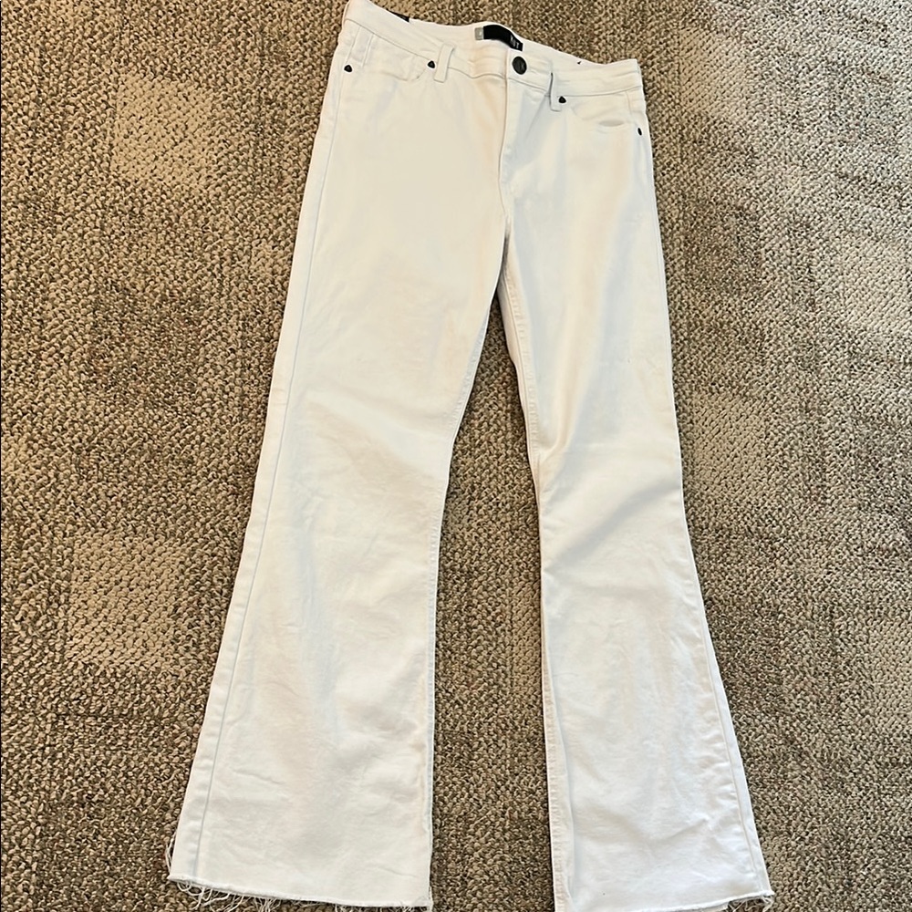 Kut from the Kloth White Flare Jeans-  The Stella